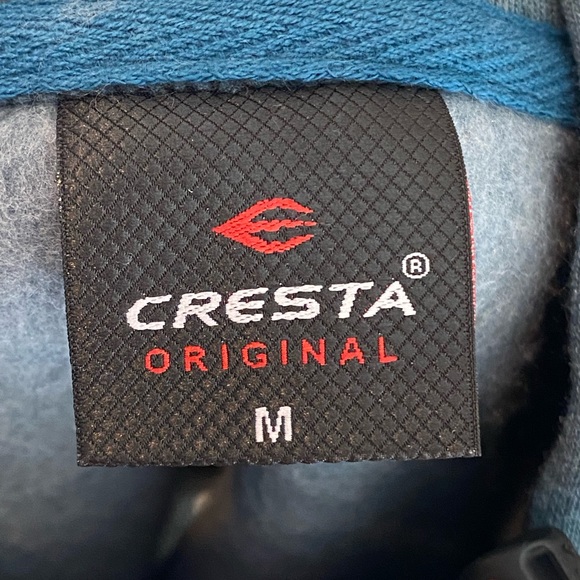 Cresta Iconic Hooded Hooded Sweatshirt in Size Medium Color OIL GREEN - Picture 6 of 9